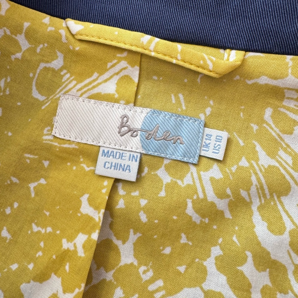 Boden Single Breast Navy Blazer Jacket - Picture 4 of 12